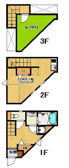 DREAM STAGE 井尻サウステラス 1(ワンルーム/1階)の間取り写真