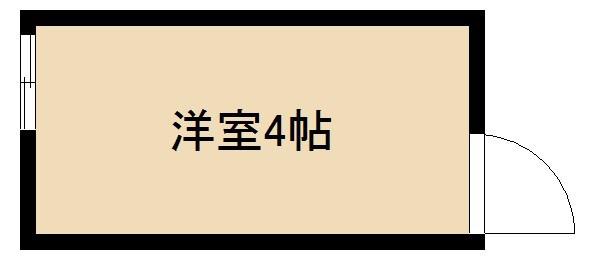 梁川ビル(ワンルーム/3階)の間取り写真