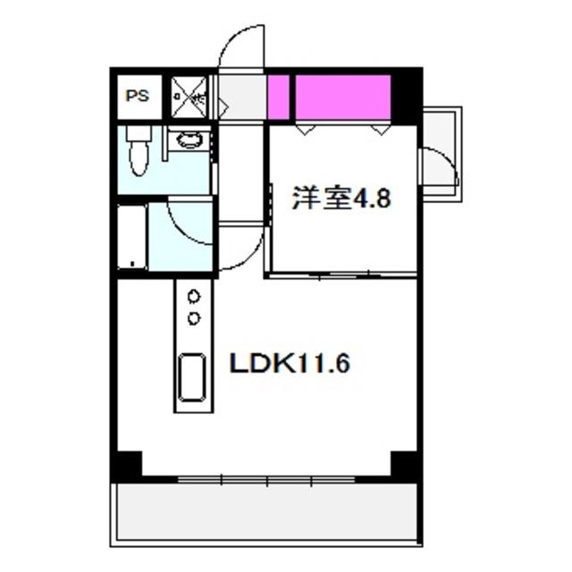 HGT-COURT MIYAKOJIMA(1LDK/2階)の間取り写真