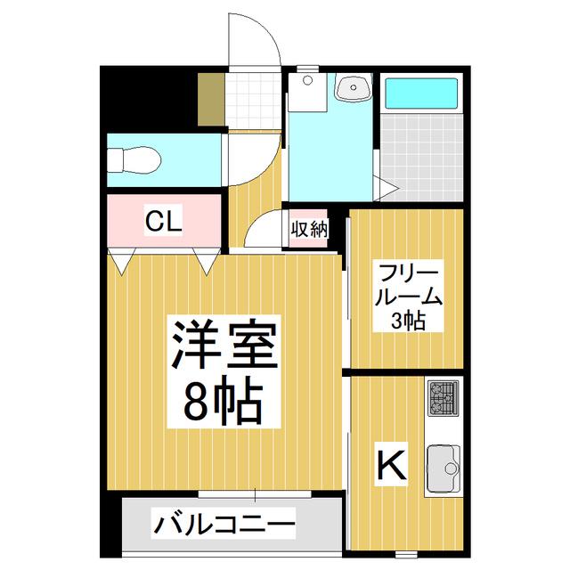 LE NORD E(1SK/2階)の間取り写真