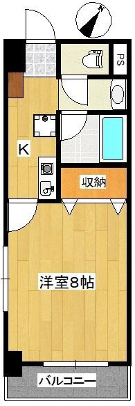 PLANTIER(1K/4階)の間取り写真
