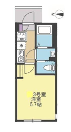 リアンセ(1K/2階)の間取り写真