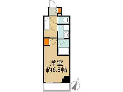 ZOOM川崎SECOND(1K/5階)の間取り写真
