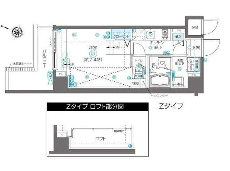 フェニックス飯田橋 1階階 間取り