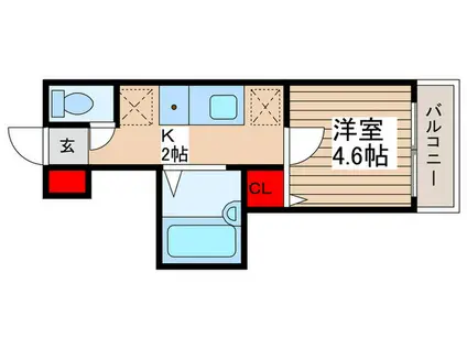 グランメゾン松戸(1K/1階)の間取り写真