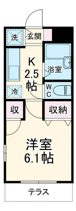 ラグーン舞浜 1階階 間取り