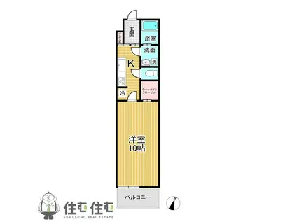 VIVIAN(1K/1階)の間取り写真