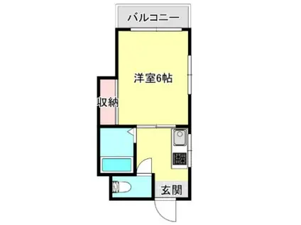 エステートHARA(1K/4階)の間取り写真