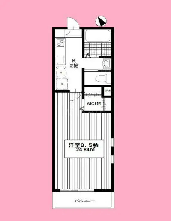 ヴェルドミール玉川学園II 1階階 間取り