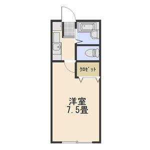 プラムアべニュー(1K/2階)の間取り写真