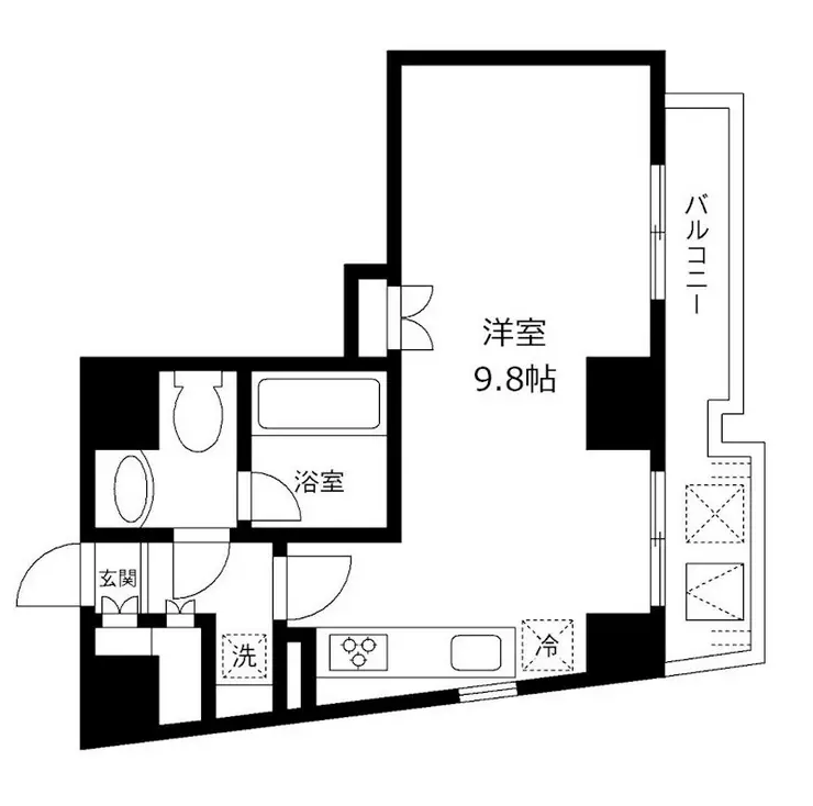 アーバンパーク麻布十番 6階階 間取り