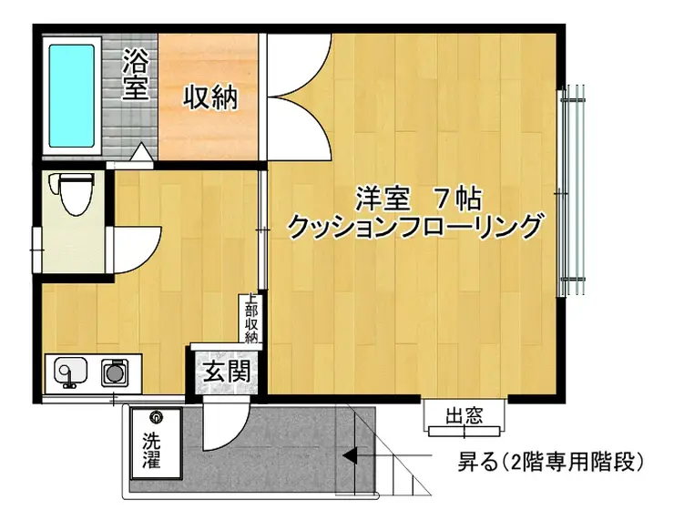 リバーハイツ 2階階 間取り