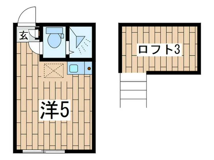 ユナイト衣笠マドレーヌの瞳 2階階 間取り