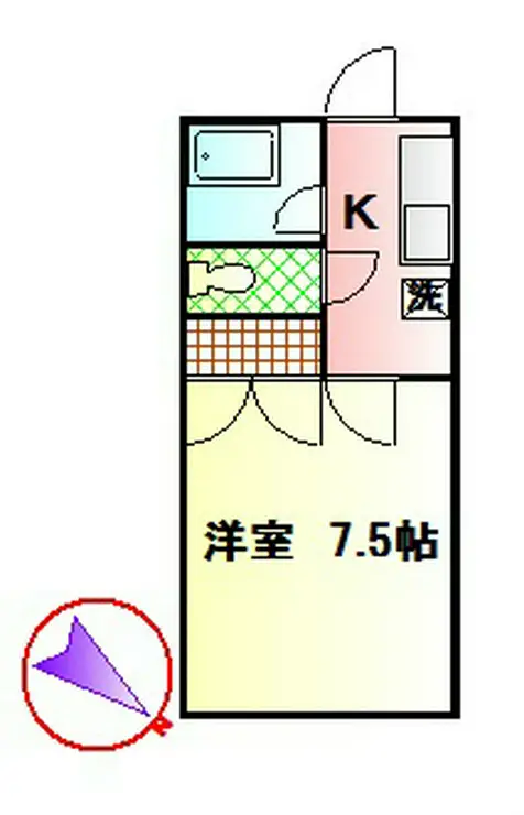 第一コーポ秀美 1階階 間取り