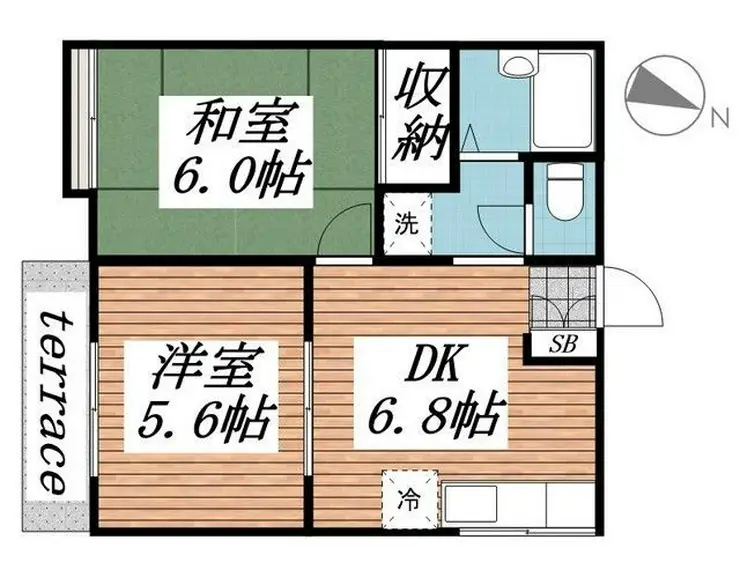 ローズハイム 1階階 間取り