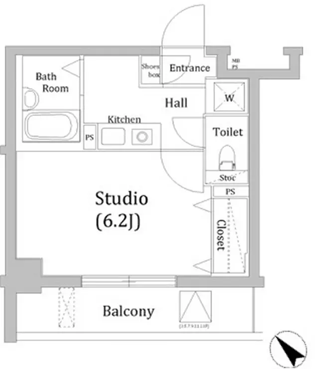 メインステージ門前仲町 11階階 間取り