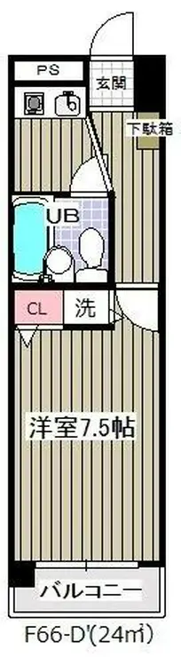 グランシャルム葛西 7階階 間取り