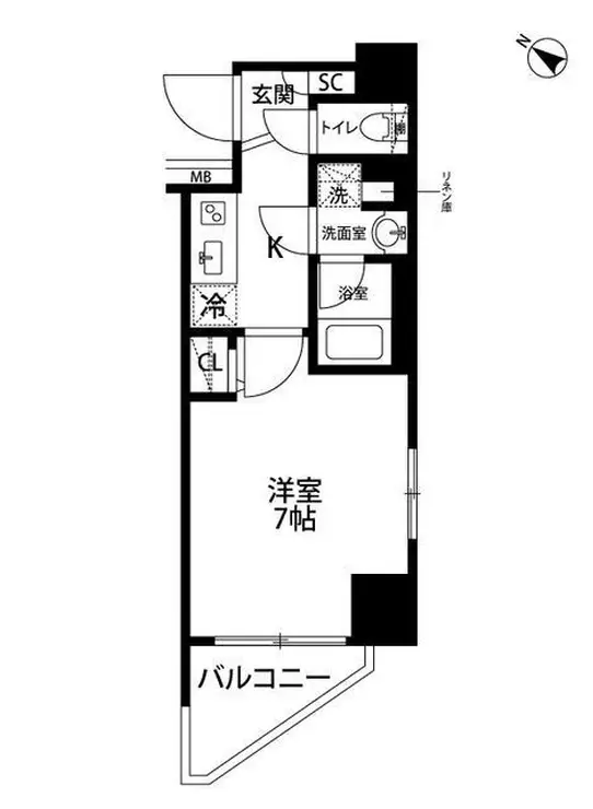 ガーラ・グランディ横濱関内 10階階 間取り