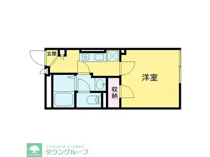 ザ・ハウス練馬桜台(1K/3階)の間取り写真