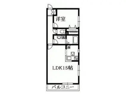 ディアコート(1LDK/1階)の間取り写真