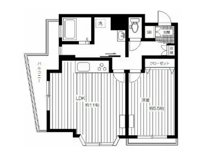 FIRST浅賀(1LDK/4階)の間取り写真