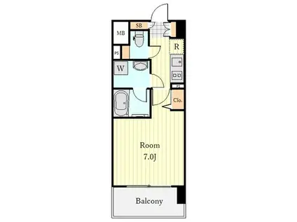 レジデンス東別院スクエア(1K/3階)の間取り写真