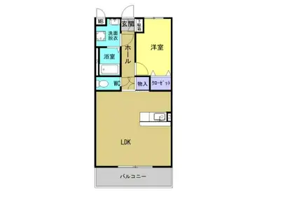 COCOSTAII(1LDK/2階)の間取り写真