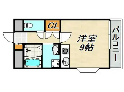 ノーヴァ・ヴィータ(ワンルーム/2階)の間取り写真