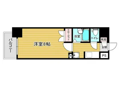 リファレンス駅南(1K/3階)の間取り写真