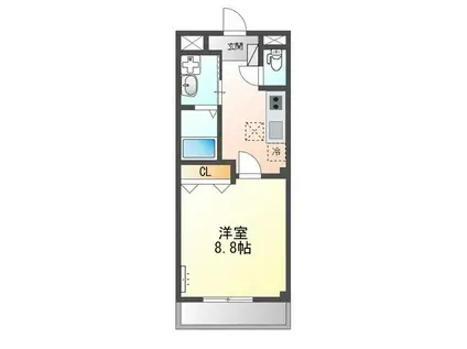 令和レジデンス高松東(1K/1階)の間取り写真