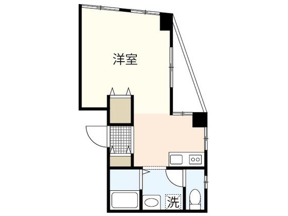番匠ビル(ワンルーム/2階)の間取り写真