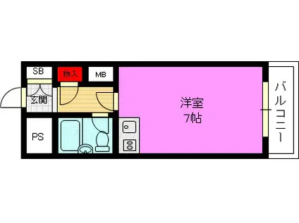 グレース鶴見東(1K/10階)の間取り写真