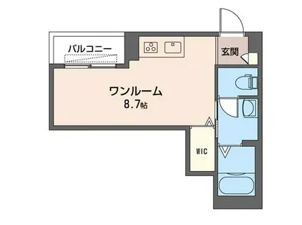 HALE LUANA(ワンルーム/2階)の間取り写真