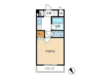 シェ・モア平針(1K/2階)の間取り写真