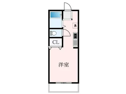 レオパレス滝谷(ワンルーム/2階)の間取り写真