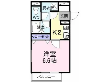 グランフォルム野尻(1K/3階)の間取り写真