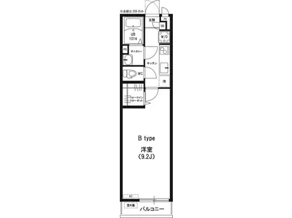 リブリ・千草(1K/1階)の間取り写真
