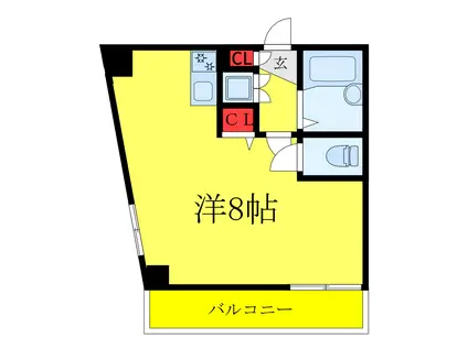 パークサイド西巣鴨(ワンルーム/3階)の間取り写真