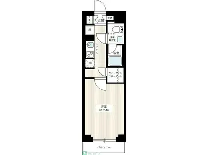 AZEST亀戸II(1K/3階)の間取り写真