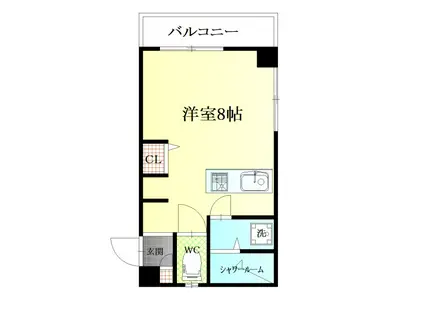 日栄ビル(1K/3階)の間取り写真