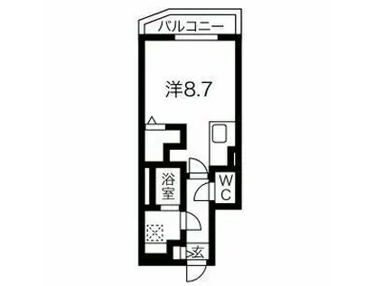 アルファスクエアひばりが丘(ワンルーム/3階)の間取り写真