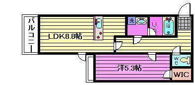 グランガーデン III(1LDK/1階)の間取り写真