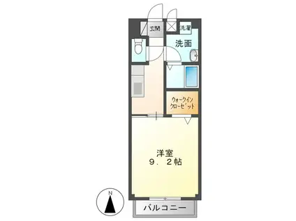 コモード坂祝 A・B(1K/1階)の間取り写真