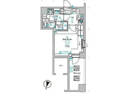 DIPS四ツ木(1K/3階)の間取り写真