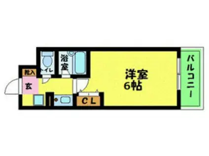 エスリード新大阪第8(1K/3階)の間取り写真