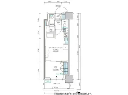 パークアクシス池袋イースト(1LDK/7階)の間取り写真