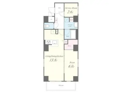 MEINSCHLOSS亀戸 マインシュロス亀戸(1SLDK/3階)の間取り写真