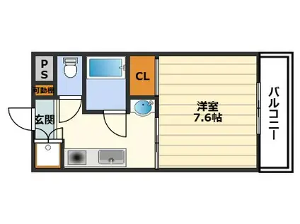 シティコーポ中崎(1K/3階)の間取り写真