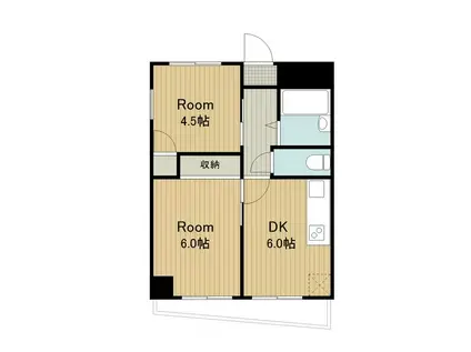 NKNマンション(2DK/5階)の間取り写真