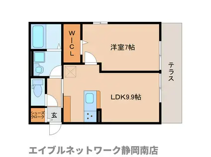 HEIMMAISON中田本町D(1LDK/1階)の間取り写真